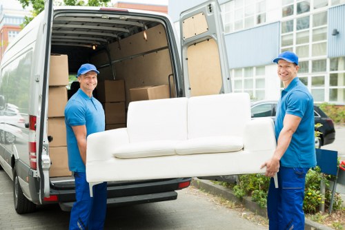 Student removal van ready for a Bromley move
