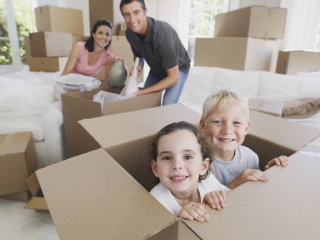 Household items packed for a Bromley removal van move