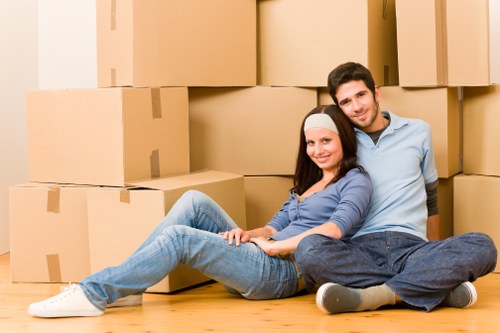 Careful packing supplies used for moving home in Bromley