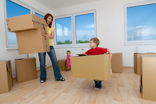 House removalists in Bromley carefully transporting furniture