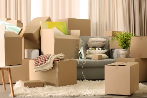 Removal van loaded for a same day move in Bromley