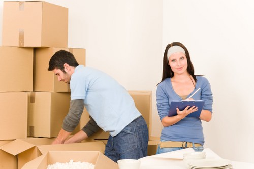 Household items packed for storage in Bromley