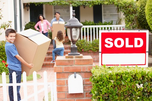 Residential street in Bromley showing local house move logistics