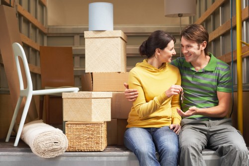 Packing and transporting office equipment during a Bromley relocation